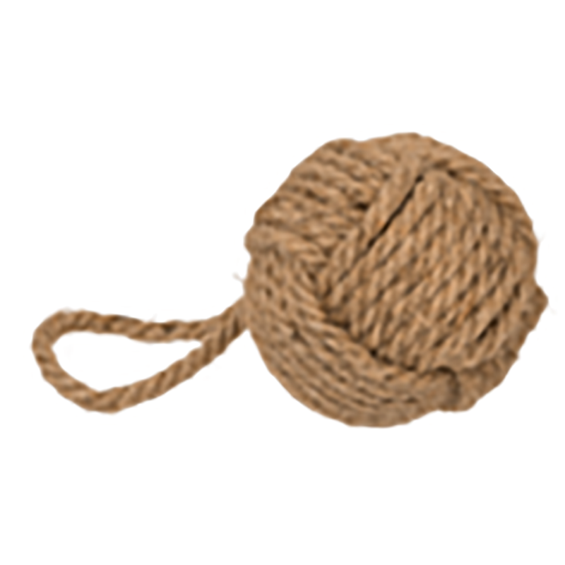 Dekorativ jute ball, tauball. Hobbyfabrikken