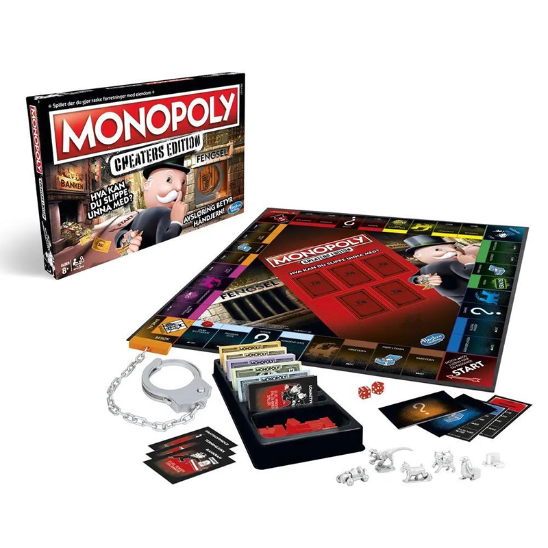 Monopoly Cheaters edition. Brettspill, monopol. Hasbro.