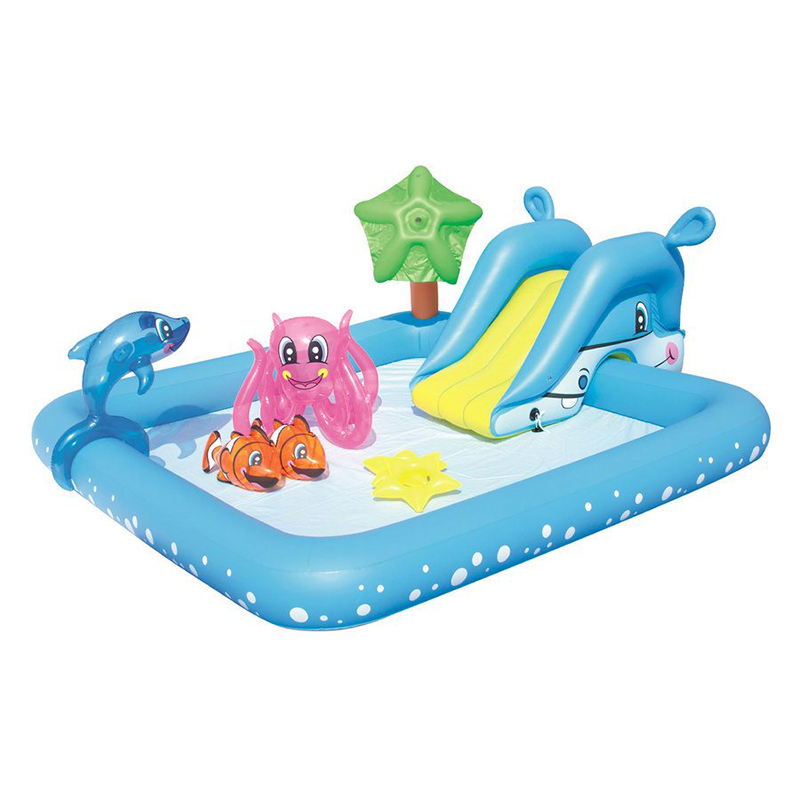 Barnebasseng fra Bestway. Sommermoro for barn. Badebasseng, plaskebasseng, basseng med figurer