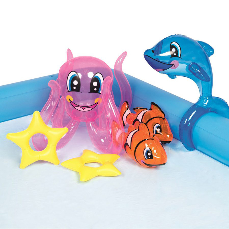 Barnebasseng fra Bestway. Sommermoro for barn. Badebasseng, plaskebasseng, basseng med figurer
