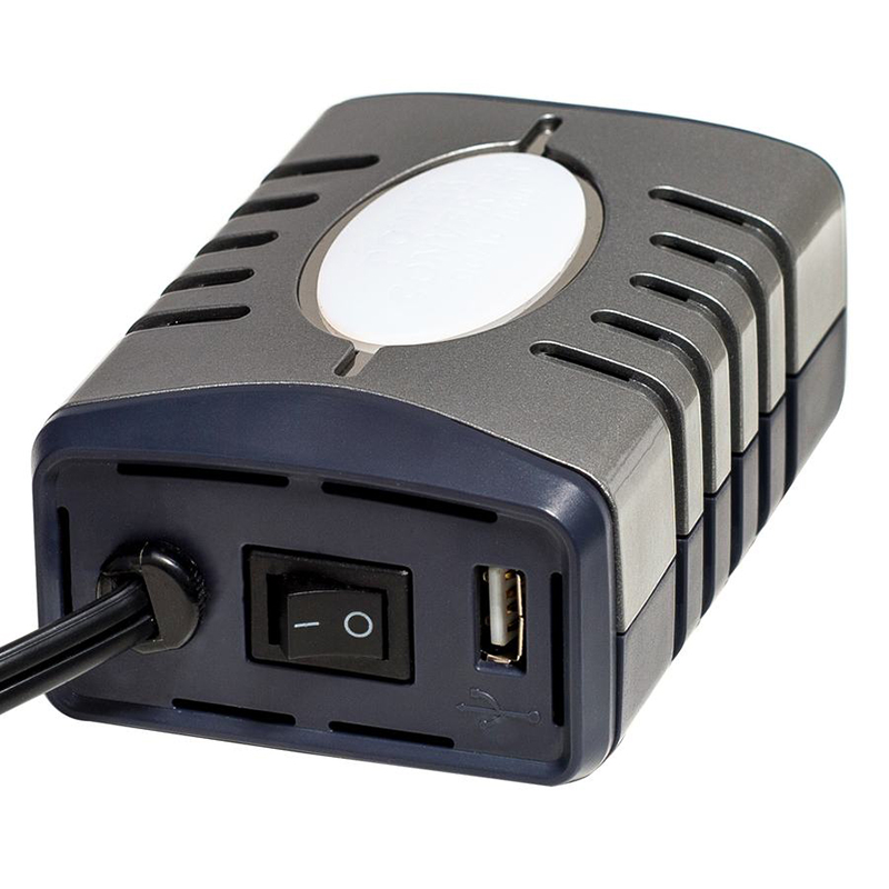 Omformer - 12V til 230V. Elektriske apparater. Power converter, 100W.