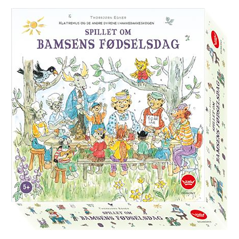 Spillet om Bamses Fødselsdag. Et brettspill for barn fra Damm.