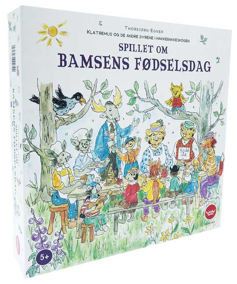 Spillet om Bamses Fødselsdag. Et brettspill for barn fra Damm.