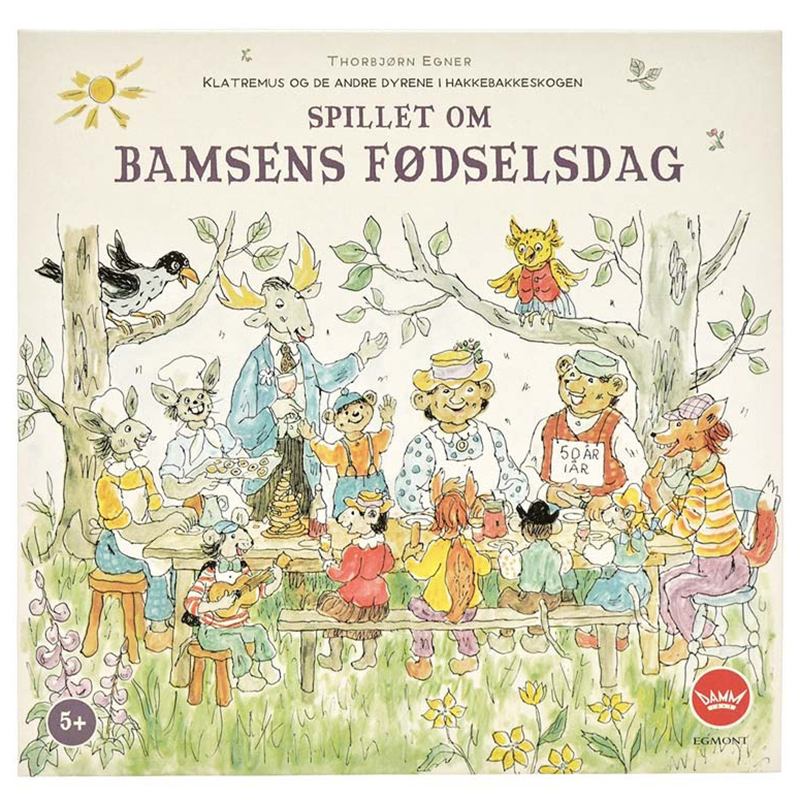 Spillet om Bamses Fødselsdag. Et brettspill for barn fra Damm.