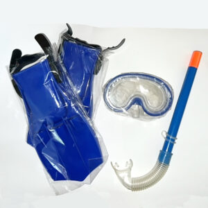 Dykkersett barn. Snorkel, dykkermaske, svømmeføtter.