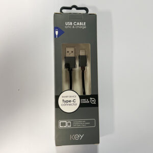 USB kabel type-C. 1 m. Key.
