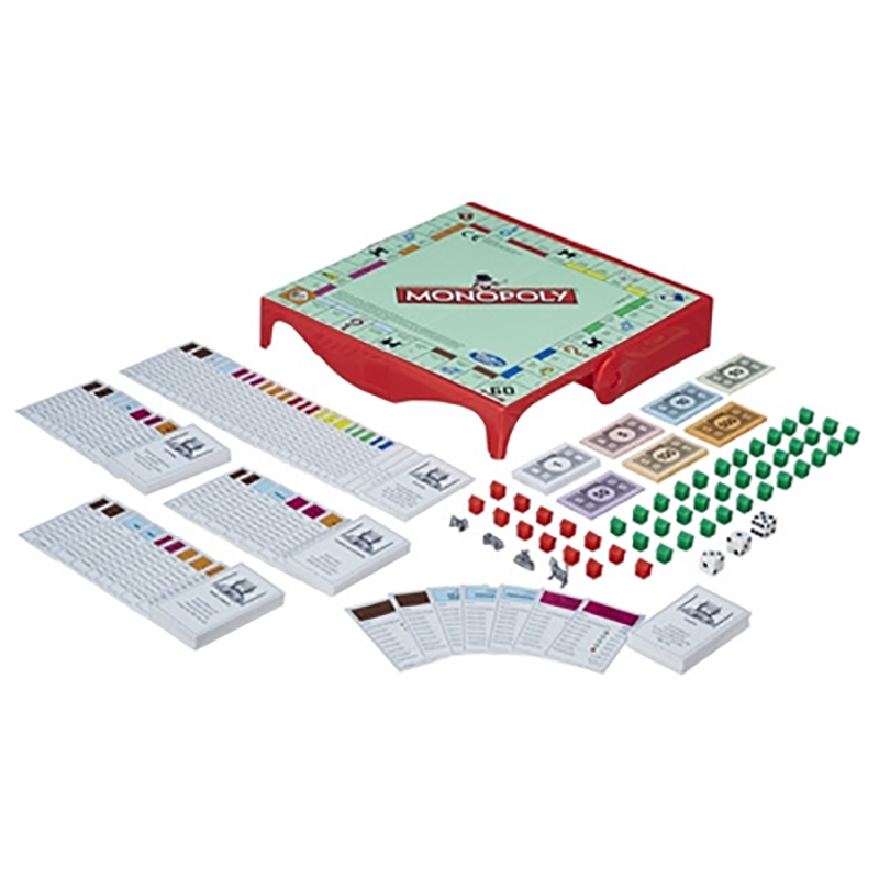 Monopoly Grab & Go reisespill. Monopol brettspill til reisen.