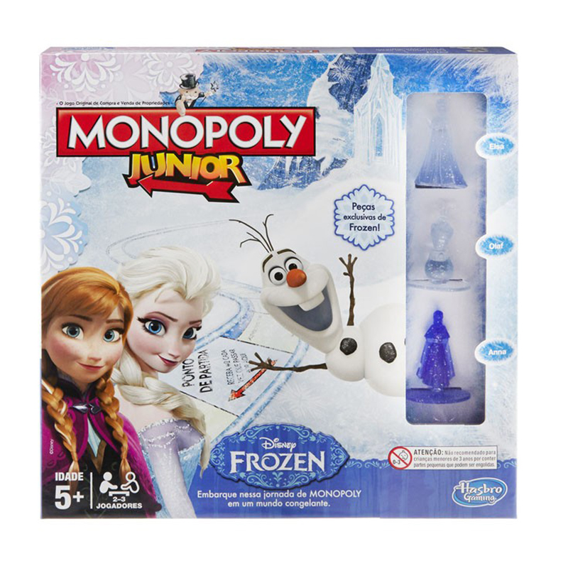 Monopoly Junior Frost. Monopol for barn Frozen. Populært brettspill
