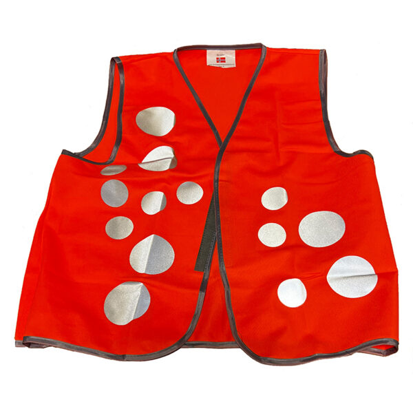 Refleksvest barn, orange. reflex vest.