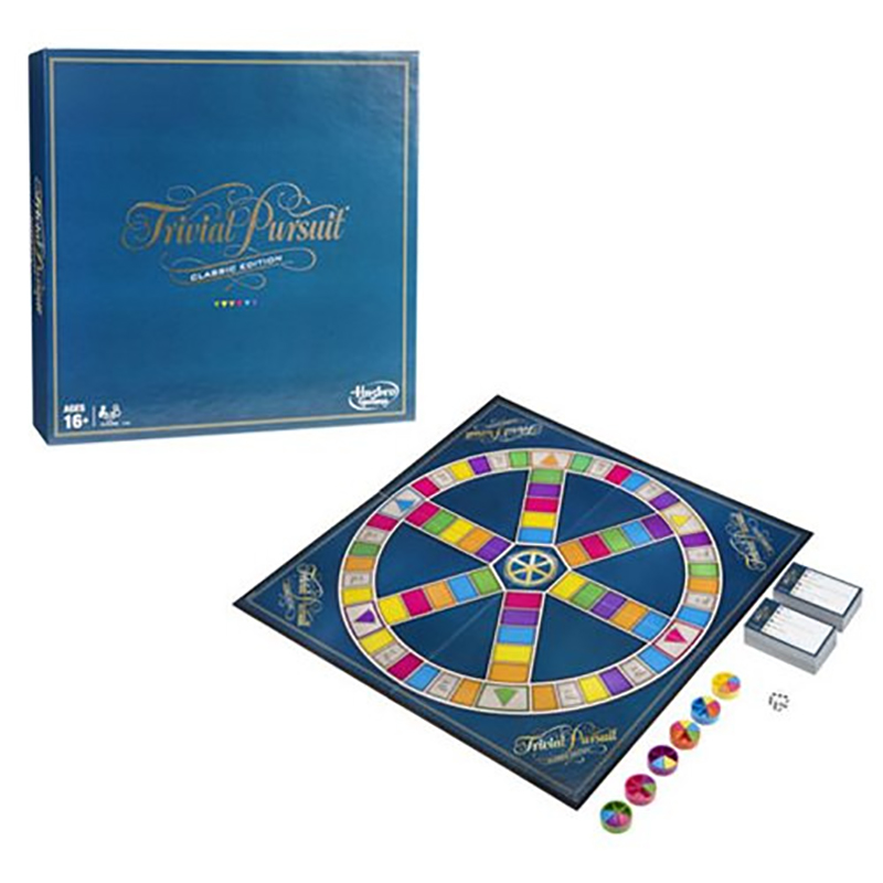 Trivial pursuit classic edition. Spørrespill, kunnskapsspill, Hasbro. Spill, brettspill.