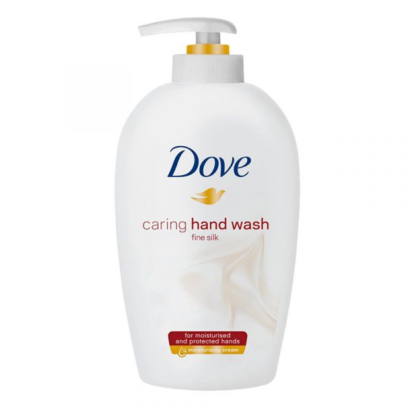 Dove håndsåpe fine silk, 250 ml. Flytende såpe.