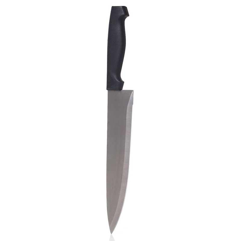 Knivblokk med kjøkkenkniver og saks.
