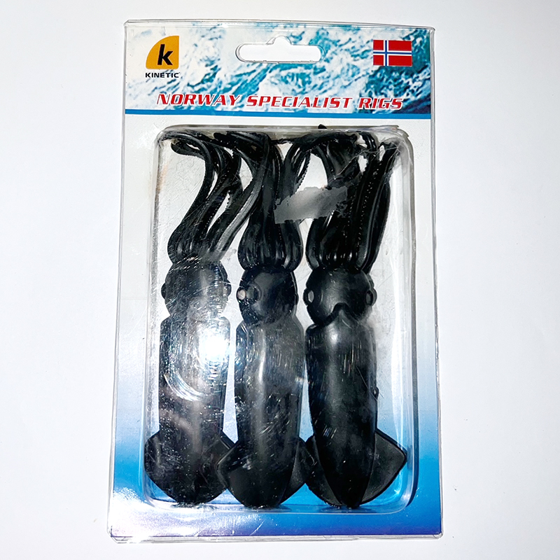 Kinetic fiske Deluxe Octopus Black, 3 pk. - Bilde 2