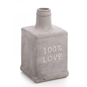 Cement 100% LOVE vase