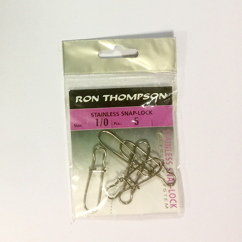 Ron Thompson Stainless Snap-Lock 1/0, fiske svivel etc.