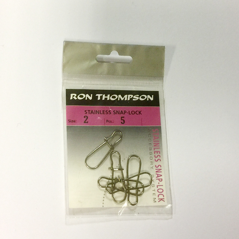 Ron Thompson Stainless Snap-Lock 2, fiske svivel etc.